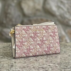 Michael Kors Jet Set Logo Double Zip Wristlet